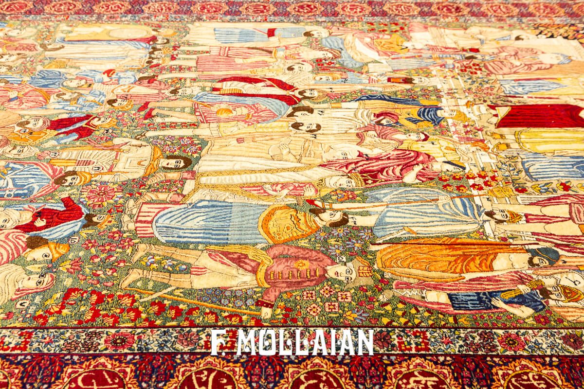 Rare Rug Mashahir Figurative Kerman Ravar n°:695181